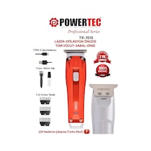 Powertec TR-1515 Lazer-Epilasyon Öncesi Tüm Vücut Tıraş Makinesi Sakal-Ense-Vücut