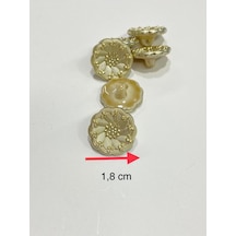 İtalyan Model Ceket Hırka Düğmesi Takımı Gold 6'lı Set 1,8 Cm