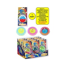 Stress Giderici Duyusal Fidget Simli Sıvılı Renkli Plastik Topaç - 1 Adet