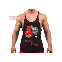 Tarzsokak Gym Tank Top Fitness Sporcu Atleti Gym111 Siyah