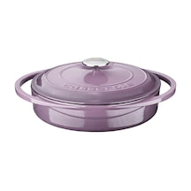 Lava Döküm Çok Amaçlı Yayvan Tencere Döküm Demir Kapak Heritage Serisi Çap(Ø)28cm.