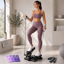 Kardiyo Ve Sıkılaşma Seti - Mini Stepper + El Bilek Ağırlığı + 5'li Direnç Bandı + Atlama İpi