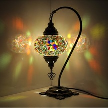 Dekoratif Mozaik Lamba Salon Çocuk Odası Yatak Odası Için Abajur Çok Renkli