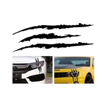Monster Canavar Pençe Izi Oto Sticker Siyah 40 15 Cm