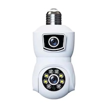 Rose Ahd-30125 Ampul Tipi Çift Lensli Hareket Takipli Akıllı Kamera