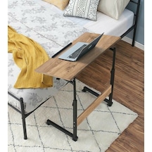 Yükseklik Ayarlı Eğimli & Katlanabilen Laptop Sehpası - Çam