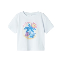 Name It Nmfjassa Ss Nreg Top Pb Beyaz Kız Çocuk Kısa Kol T-shirt 000000000102263520 Beyaz