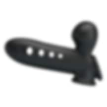 Lilitushop Hava Yastıklı Premium Siyah Silikon Penis Kılıfı