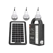 Hubrendy Sh Powermaster Gd-999 Lamba + Powerbank + Işıldak Solar Aydınlatma Seti