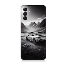 Samsung Galaxy A55 Uyumlu Dağ Yolunda Araba Desenli Silikon Kılıf