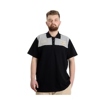Mode Xl Büyük Beden Erkek T-Shirt Polo Chngyrmd 23328 Siyah 001