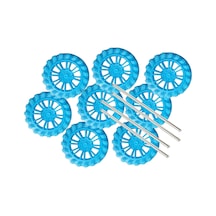Φ45mm Plastik Tekerlek 8 Adet Mavi