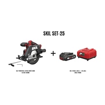 Skil Set-25 Skil Powertools 3551CA Akülü Daire Testere 165 MM + Skil 3136AA 2.0AH Li + 2.4A Şarj Cihazı Promo