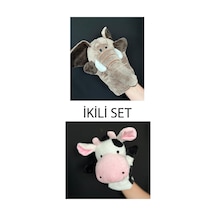 El Kuklası Fil Ve İnek Arkadaşlar El Kuklası İkili Set
