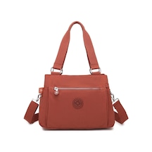 Krinkıl Kumaş Kadın Omuz Çantası Smart Bags 1125 Kiremit Kiremit
