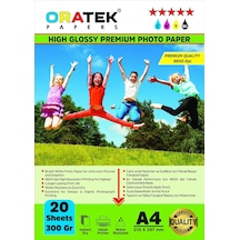 Canon Gı-41 G3420 Fotoğraf Kağıdı A4 Premium Parlak Çift Taraflı 300 Gr.20 Adet