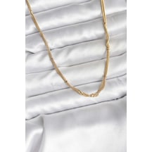 14k Gold Renk Kaplama Topçuk Zincirli Model Cm Kadın Kolye - Tj-bko10734 Gümüş
