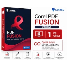 Corel Pdf Fusion Windows - 1 Pc Ömür Boyu Süresiz Dijital Kod