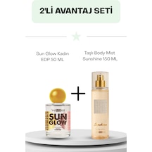 Sun Glow Kadın Edp 50 Ml + Taşlı Body Mist Sunshine 150 Ml