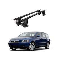 Royal Volvo V50 2008 - 2012 Uyumlu Siyah Kilitli Ara Atkı Port Bagaj Tavan Barı