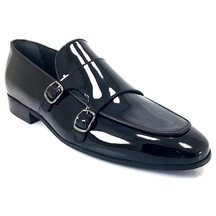 Fosco 2575 Hakiki Deri Erkek Klasik Ayakkabı-siyah Rugan-sıyah Rugan