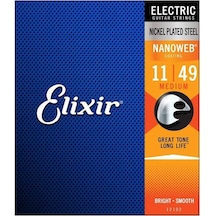 Elixir 011-049 Nanoweb Elektro Gitar Teli 12102