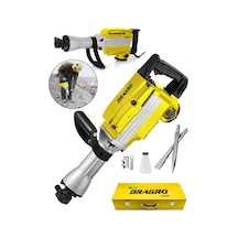 Dragro DRG-16KG Profesyonel 16 KG 70 Joule 65 MM Büyük Tip Kırıcı Delici Sivri Ve Yassı Keski + Çanta