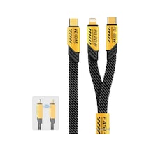 Wekome WDC-189 2 in 1 65 W + 20 W Usb-c To Lightning - Type-c Hızlı Şarj Kablosu Gri