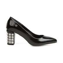 Pierre Cardin® | Pc-51201 - 3478 Siyah Kırısık - Kadın Topuklu  Ay