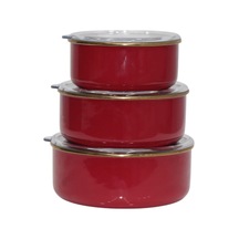 Red Emaye Üçlü Saklama Seti Diğer