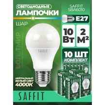 Saffıt Led Lamba, 10w 230v E27 4000k A60, Sba6010, 10 Adet 176288165
