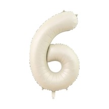 6 Rakam Krem Folyo Balon 80 Cm