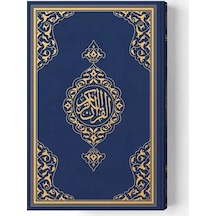 Büyük Cep Boy Kur'an-ı Kerim Lacivert, Mühürlü