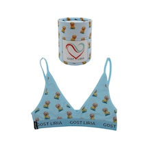 Gost Liria Cute Dog Desenli Kadın Bralet Mavi