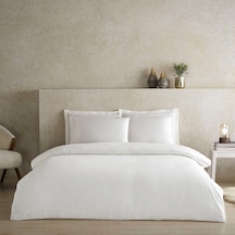 Linens Tencel Çift Kişilik Nevresim Beyaz