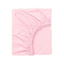 60x120 Cm Pamuklu Ve Lastikli Fittet Penye Bebek Çarşafı-pembe