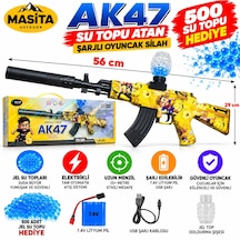 Masita Gel Blaster Ak47 Su Topu Su Maymuncuğu Atan Oyuncak Şarjlı Tam Otomatik. 56 Cm Karma Renk Ve Model Gönderilir Çok Renkli