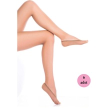 6 Adet Microfiber Suba Kadın Babet Çorap Ten 57-36-40 (553913018)