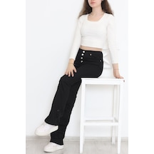 Mokashopin - İspanyol Paça Pantolon Siyah - 12275.1431. 001