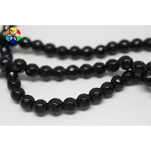 Onix (Oniks) Taşı Faset Kesim Parlak Dizi 6Mm