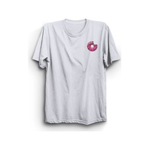 Stoned&Fame Donut Baskılı Unisex T-shirt Beyaz