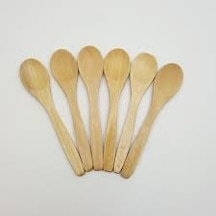 Bambu Kahve&Mama Kaşığı 17 CM 6 Adet 1 Paket 6'lı