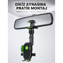 Dikiz Aynasına Takılan Telefon Tutucu Ayarlanabilir Çok Yönlü Araç Aksesuarı Yeni Nesil 1