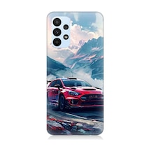 Samsung Galaxy A33 Uyumlu Dağ Yarışı Desenli Silikon Kılıf