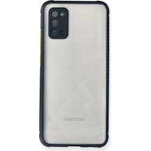 Samsung Galaxy A02s Kılıf Miami Şeffaf Silikon - Lacivert