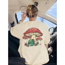 Noıssey Urban Pop Graphic Kadın Tişört Koleksiyonukod 5524 Bej