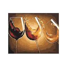 Sarhoş Kadehler Çerçeveli 90x110 Sayılarla Boyama Hobi Seti