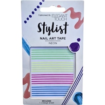 Elegant Touch Stylist Neon Nail Art Renkli Tırnak Şerit Bant Süsü