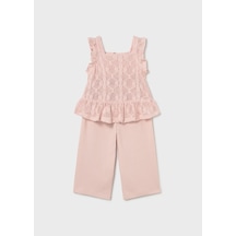 Mayoral Kız Bebek Tığ İşi Pantolon Bluz Takım Pembe - 01515
