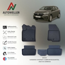 Dacia Sandero 2020 Sonrası Uyumlu Havuzlu Oto Paspas Stepway - Comfort/essential Paket